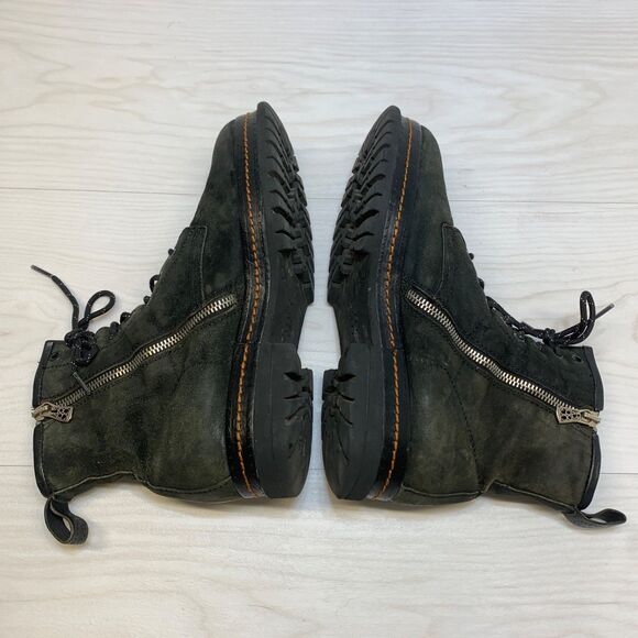 Airstep AS 98 Black Suede Lace Up Combat Biker Boho Sz EU 40 | US 9.5 - Picture 3 of 11